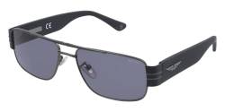 Police Unisex SPLA55 Sunglasses, Gun Metal Matt-Black Matt, 57 von Police