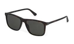 Police Unisex SPLE05 Sunglasses, Glänzendes Dunkles Havanna, 57 von Police