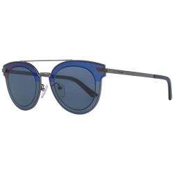 Police Unisex Spl349-0568 Sunglasses, Shiny Ruthenium Blue/Blue, 47 von Police
