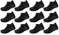 Poligono Sportsocken für Herren und Damen, kurze Anti-Blasen-Sneaker Socken, weiche Baumwoll-Knöchelsocken, Atmungsaktive Socken, ideal für Gymnastik, Fitness, Laufen,(12er-pack),Schwarz,35-40 von Poligono