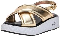 Love Moschino Damen Ja16325i0iif0900 Sandale, Platin, 37 EU von Pollini