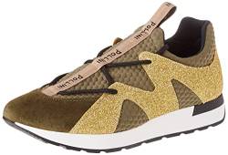 Pollini Damen Sneaker, Gold, 36 EU von Pollini