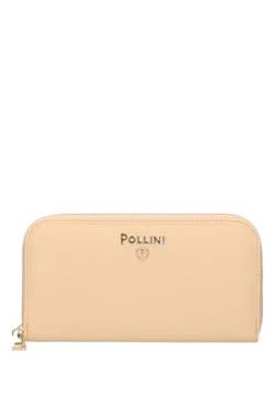 Pollini Damengeldbörse mit Reißverschluss, Marke, Modell SC5513PP1ISD0, aus Polyurethan., beige, Taglia Unica, Mit Reißverschluss von Pollini