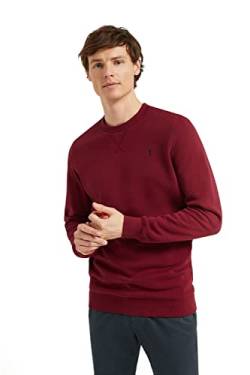 Polo Club Herren Sweatshirt mit Rundkragen Bordeaux Baumwolle Langarmshirts Crew Neck Men Ohne Kapuze Rundhalsausschnitt von Polo Club