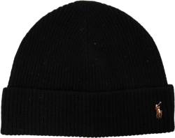 BEANIE RALPH LAUREN POLO BLACK-001 von Polo Ralph Lauren