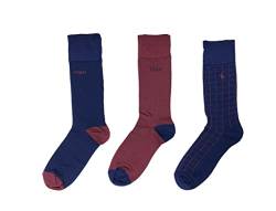 POLO RALPH LAUREN Herren-Socken, superweich, flach, gestrickt, Rundhalsausschnitt, 3er-Pack, N (zp8991080pkn)/B, 43-47 EU von Polo Ralph Lauren