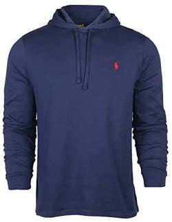 Polo RL Herren Langarm Jersey Strickpullover Hoodie (Marineblau, L), Marineblau, L von Polo Ralph Lauren