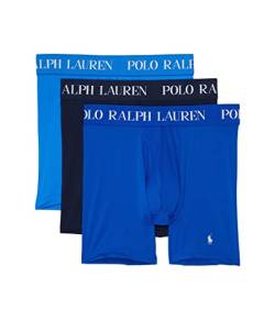 Polo Ralph Lauren 4-D-Flex Performance Mesh Boxershorts, 3er-Pack, Colby Blue/Pacific Royal/Cruise Navy, Large von Polo Ralph Lauren
