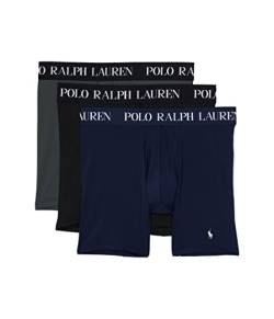 Polo Ralph Lauren 4-D-Flex Performance Mesh Boxershorts, 3er-Pack, Cruise Navy/Polo Black/Charcoal Grey, Large von Polo Ralph Lauren