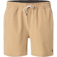 Polo Ralph Lauren Herren Badeshorts beige Mikrofaser unifarben von Polo Ralph Lauren