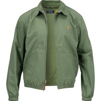 Polo Ralph Lauren Herren Blouson grün Baumwolle unifarben von Polo Ralph Lauren