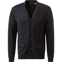 Polo Ralph Lauren Herren Cardigan blau Baumwolle unifarben von Polo Ralph Lauren