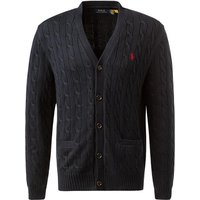 Polo Ralph Lauren Herren Cardigan blau Baumwolle unifarben von Polo Ralph Lauren