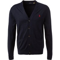 Polo Ralph Lauren Herren Cardigan blau Baumwolle unifarben von Polo Ralph Lauren