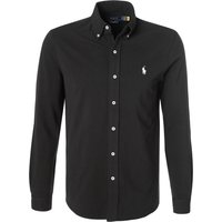 Polo Ralph Lauren Herren Hemd schwarz Baumwoll-Piqué von Polo Ralph Lauren