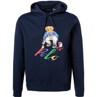 Polo Ralph Lauren Herren Hoodie blau Baumwolle Logo und Motiv von Polo Ralph Lauren