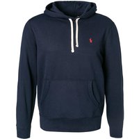 Polo Ralph Lauren Herren Hoodie blau Baumwolle unifarben von Polo Ralph Lauren