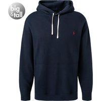 Polo Ralph Lauren Herren Hoodie blau Baumwolle unifarben von Polo Ralph Lauren