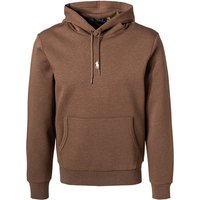 Polo Ralph Lauren Herren Hoodie braun Baumwolle unifarben von Polo Ralph Lauren