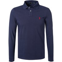 Polo Ralph Lauren Herren Polo-Shirt blau Baumwoll-Piqué Slim Fit von Polo Ralph Lauren