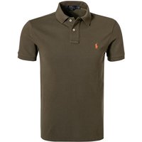 Polo Ralph Lauren Herren Polo-Shirt grün Baumwoll-Piqué Slim Fit von Polo Ralph Lauren