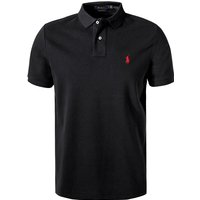 Polo Ralph Lauren Herren Polo-Shirt schwarz Baumwoll-Piqué Slim Fit von Polo Ralph Lauren