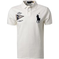 Polo Ralph Lauren Herren Polo-Shirt weiß Baumwoll-Piqué Slim Fit von Polo Ralph Lauren