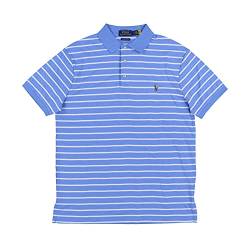 Polo Ralph Lauren Herren Poloshirt, Slim Fit, Interlock, Blue White Stripes, X-Groß von Polo Ralph Lauren