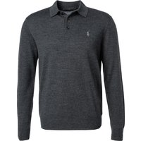 Polo Ralph Lauren Herren Pullover grau Merinowolle unifarben von Polo Ralph Lauren