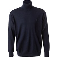 Polo Ralph Lauren Herren Rollkragenpullover blau Merinowolle unifarben von Polo Ralph Lauren