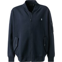 Polo Ralph Lauren Herren Sweatjacke blau Baumwolle unifarben von Polo Ralph Lauren