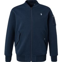 Polo Ralph Lauren Herren Sweatjacke blau Baumwolle unifarben von Polo Ralph Lauren