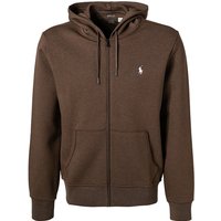 Polo Ralph Lauren Herren Sweatjacke braun Baumwolle unifarben von Polo Ralph Lauren