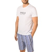 Polo Ralph Lauren Herren T-Shirt weiß Jersey-Baumwolle unifarben von Polo Ralph Lauren