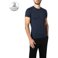 Polo Ralph Lauren Herren T-Shirts blau Baumwolle unifarben von Polo Ralph Lauren