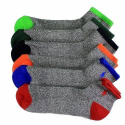 Polo Ralph Lauren Men's 6 Pack Multi Color Quarter Socks - Grey von Polo Ralph Lauren