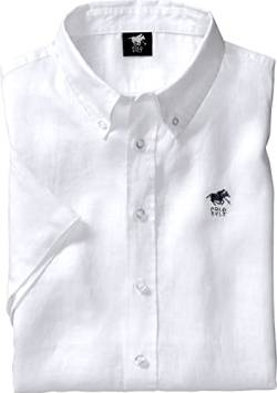 Polo Sylt Herren Leinenhemd Kurzarm, leichtes Sommerhemd aus 100% Leinen, lässig-Elegante Herrenmode mit Thermoregulation für warme Tage, Weiß, Gr. XXL von Polo Sylt