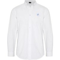 Polo Sylt Langarmhemd mit Button-down-Kragen und Label-Stitching von Polo Sylt