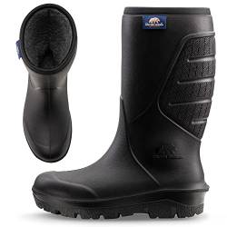 Polyver Classic High Klassischer Winterstiefel Hoch | Schwarz | Größe 38 | Winterschuhe | Außergewöhnlicher Komfort | Wasserfeste, rutschfeste, leichte und wärmeisolierende Winterstiefel von Polyver