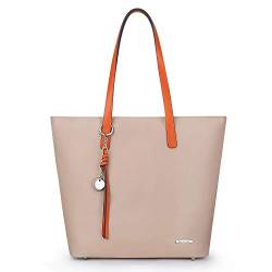 Pomelo Best Handtasche Damen Shopper Groß Damen Tasche für Büro Schule Einkauf von Pomelo Best