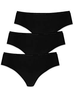 Pompadour Damen BIKINISLIP 3er Pack, 7739-054, 40, Schwarz von Pompadour