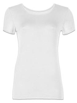 Pompadour Unterhemd, 1/4-Arm Feinripp, weiß, Gr. 50 von Pompadour