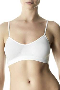 POMPEA Damen Brassiere Feel BH, Bianco, L/XL (3er Pack) von Pompea