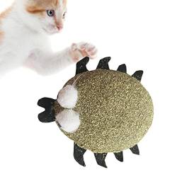 Pomrone Backenzahn Katzenminze Spielzeug - Bissfestes Katzenminze-Spielzeug Kauspielzeug für Katzen,Cartoons Style Essbares Sicherheits-gesundes Katzenminze-Spielzeug-Haustier-Produkt-Geschenk von Pomrone