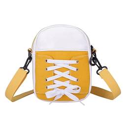 Pomrone Damen Umhängetaschen Süße Sneaker Handytasche Zum Umhängen Crossbody Bag Für Mädchen, Leder Handy Umhängetasche Mit Verstellbarer Schultergurt Für Damen Und Mädchen von Pomrone