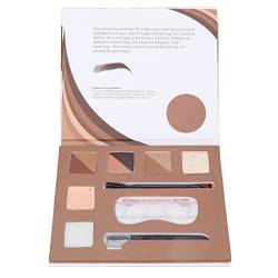 Lidschatten-Palette Mutifunctional 6-Farben-Make-up-Palette Augenbrauenpuder-Palette Lidschatten-Kosmetik von Pongnas