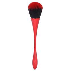 Loser Power-Pinsel, Lidschatten-Make-up-Pinsel, Weiches Haar, Tragbarer Rouge-Make-up-Pinsel, Nagelkunst-Staubentferner, Kosmetisches Werkzeug(Rot) von Pongnas