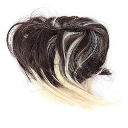 Messy Top Bun Wig Dutt Haarteil Natürliche Flauschige Stilvolle Pferdeschwanz-Haargummis für Frauen Mädchen, Messy Hair Piece, Haarteil(Q17-6H613#) von Pongnas
