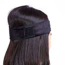 Samt Haarband, Verstellbare Samt Perücke Grip Haarband Stirnband, Stirnband Haar Knoten Turban Geknotetes Klebeband, Elastisches Haar-Accessoire-Haar für die Frau (#1) von Pongnas