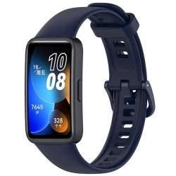 Poo4kark Aarmband für HUAWEIBand 8/9 Watch, Silikon Uhrenarmband für Damen Herren Ersatz Uhrenarmbänder Schnellverschluss Ersatzarmband (G, One Size) von Poo4kark